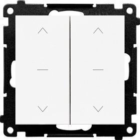 Kontakt-Simon Simon 55 Wall Switch Rolling Shutters Two-Way without Frame White