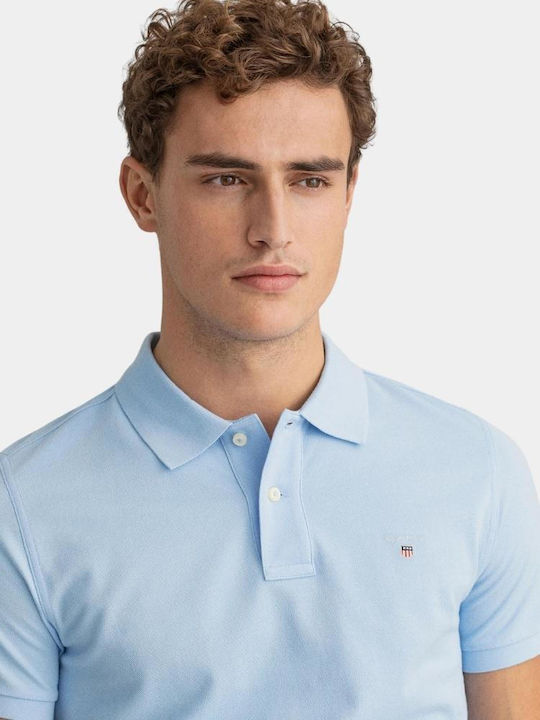 Polo Kurzarmbluse Pacific Blue