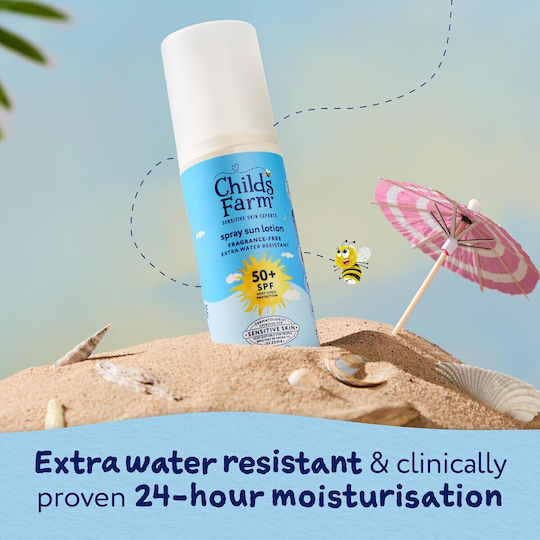 Childs Farm Wasserdicht Kinder Sonnencreme Spray SPF50 100ml