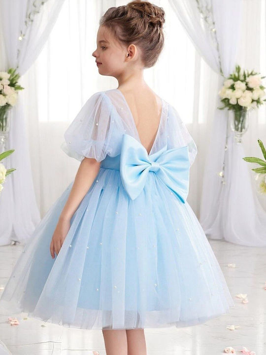 Kinderkleid Ärmellos Light Blue
