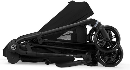 Cybex Melio Ρυθμιζόμενο Καρότσι Μωρού Kατάλληλο για Nεογέννητο Magic Black 5.9kg