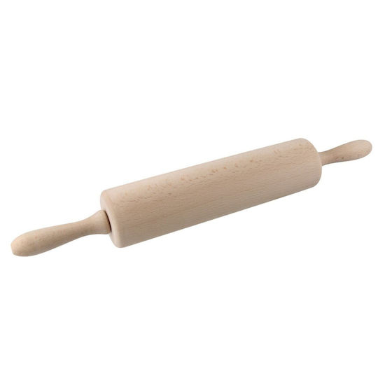 Fackelmann Rotating Beech Wood Rolling Pin 23x6cm