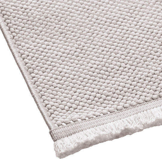 Beauty Home Antirutsch Rechteckiger Weißer Wohnzimmer Teppich 67x140cm