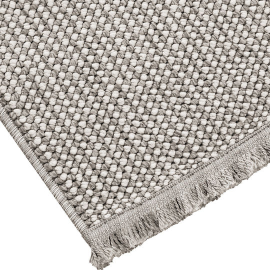 Beauty Home Teppich Flur Weiß Grau 67x210cm