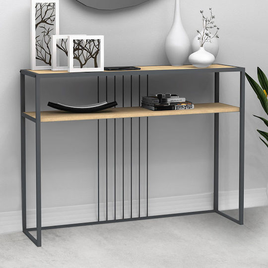 Kary Κονσόλα Ξύλινη Oak Μ120xΠ33xΥ90εκ.