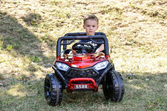 Bo Fast Utv Buggy Două Locuri Cu Telecomandă 12 Volți Roșu Pentru 3+ Ani