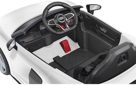 Audi R8 Spyder One-Seater with Remote Control Licensed 12 Volt White for 3+ Years