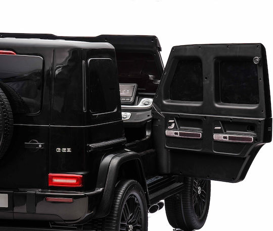 Kinder Auto Doppelsitzer mit Fernbedienung Lizensiert Bo Mercedes-benz G63 4×4 24 Volt Schwarz
