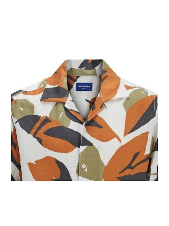 Kids Shirt Short Sleeve Ecru, White Birds