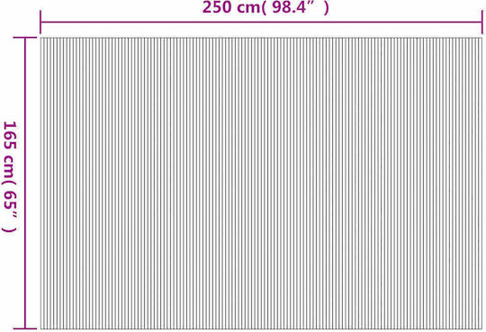vidaXL Decorativ Paravan din Bambus cu 1 Panou 250x165cm