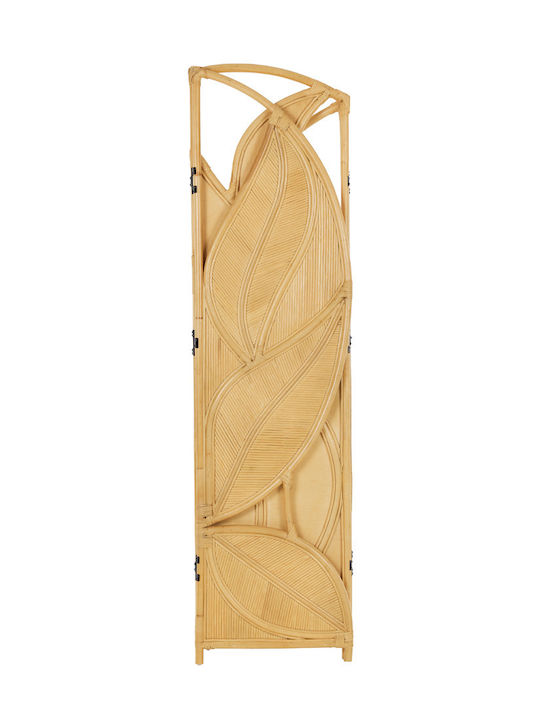 Liberta Leaf Διακοσμητικό Παραβάν από Rattan 150x150cm