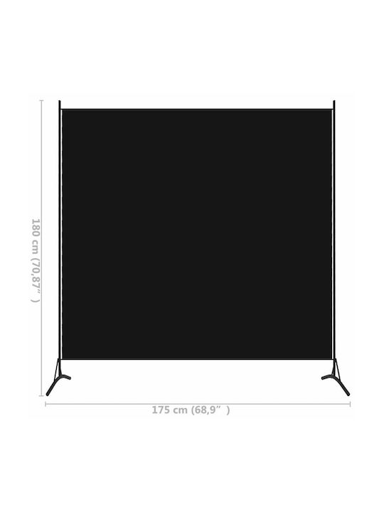 vidaXL Dekorativer Raumteiler Metall mit 1 Paneel 175x180cm