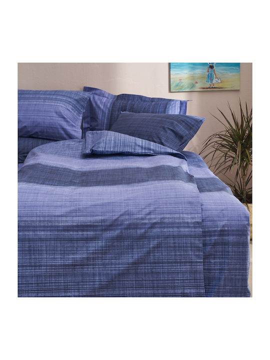 Charalambidis Textiles Duvet Cover Single 160x240 Santorini Blue