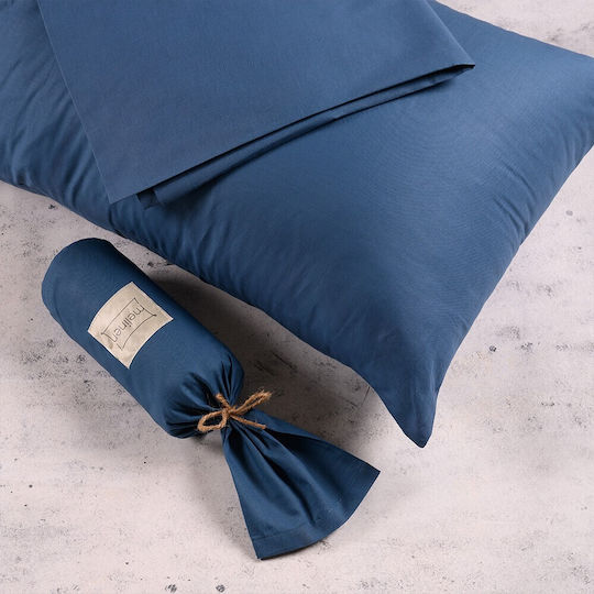 Melinen Duvet Cover Cotton Single 160x245 Urban Line Blue