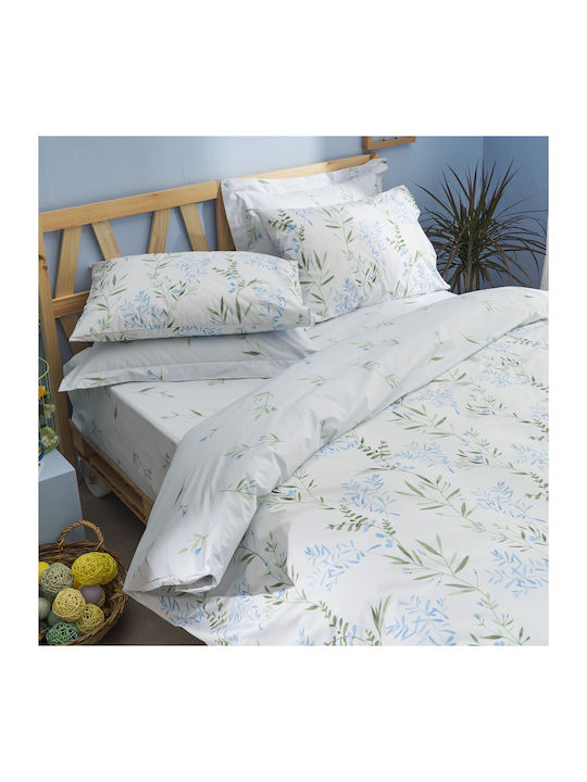 Charalambidis Textiles Duvet Cover Single 160x240 Hyacinth Blue