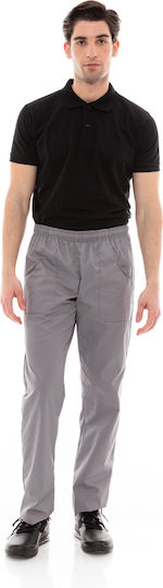 Панталон Готвачи Шеф Unisex Сив Три Джоба 612slim Grey
