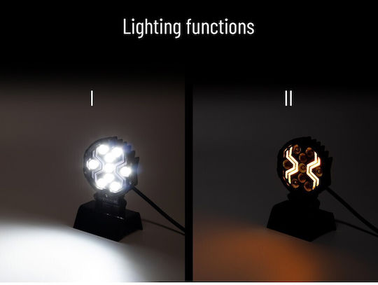 LED Round Work Headlight White 12V24V Spider