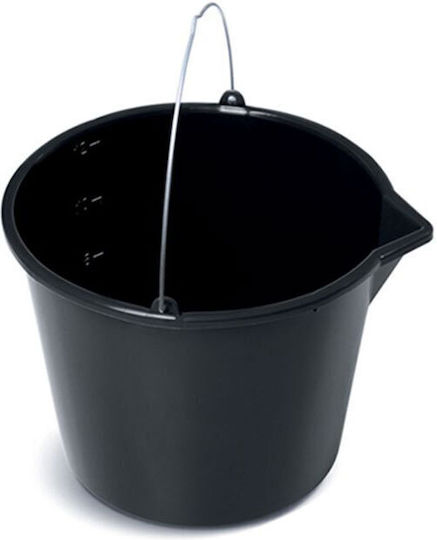 Plastic Mop Bucket 12lt Capacity Black