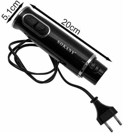 Sokany 1721-4 Stabmixer mit Edelstahlstab 400W Schwarz