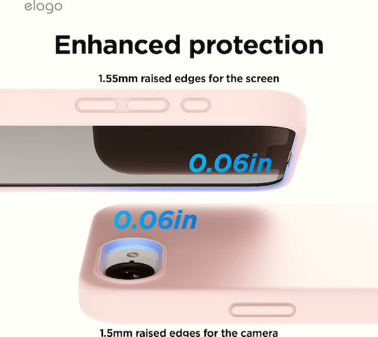 Elago Back Cover Σιλικόνης / Πλαστικό Ροζ (iPhone 16e)