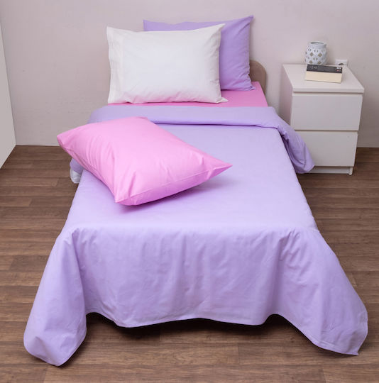 Viopros Baby Sheets Set Crib Cotton White 120x160cm 3pcs