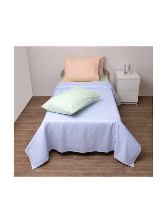 Viopros Baby Sheets Set Crib Cotton Light Blue 120x160cm 3pcs