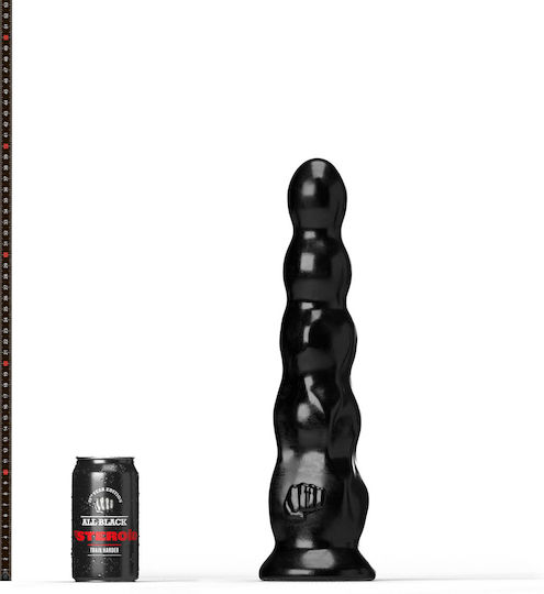 All Black Πρωκτικό Dildo XXLarge Μαύρο