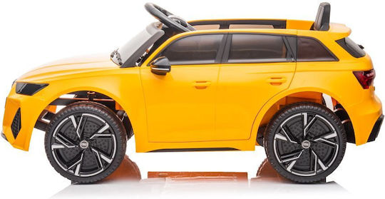 Kinder Auto Einsitzer mit Fernbedienung Audi RS6 12 Volt Gelb