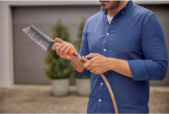Gardena Cleansystem Plastic Hand Cleaning Brush Orange