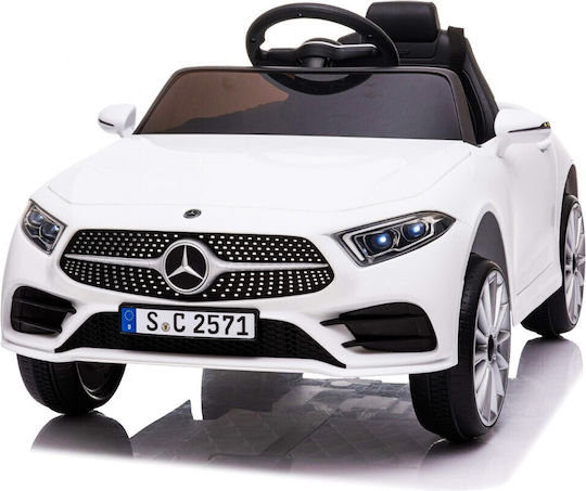 Mercedes Benz CLS350 Cu Un Loc Cu Telecomandă Licențiat 12 Volți Alb Pentru 1+ Ani