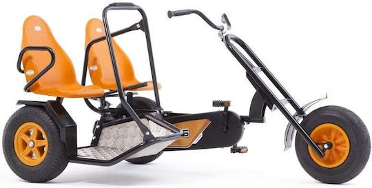 Duo Chopper Bf Go Kart Două Locuri Cu Pedală Portocaliu Pentru 5+ Ani