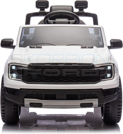 Ford F150 Raptor Cu Un Loc Cu Telecomandă Licențiat 12 Volți Alb Pentru 1+ Ani