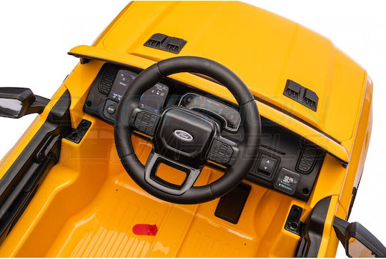 Ford F150 Raptor Μονοθέσιο με Τηλεκοντρόλ Licensed 12 Volt Κίτρινο για 1+ Ετών