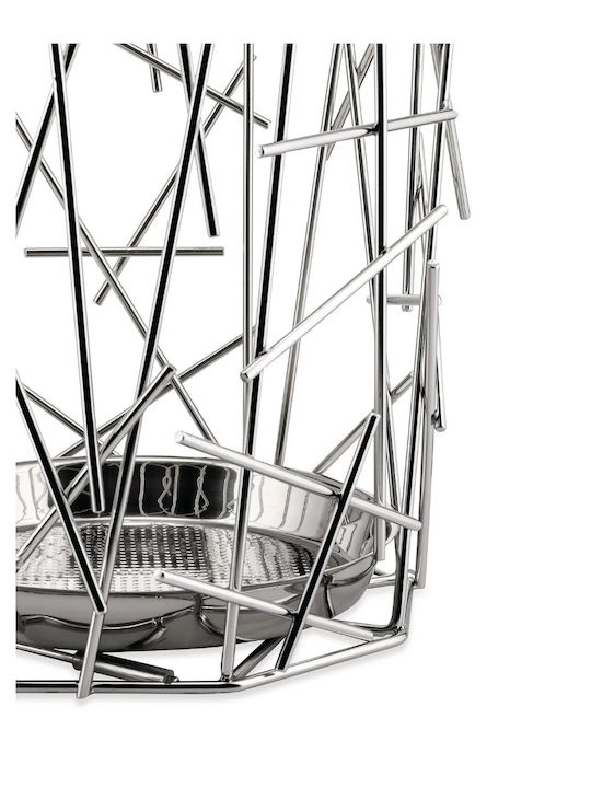 Alessi Параван за чадъри Метал Blow Up Silver 33x33x50см 1бр