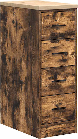 Drawers Storage Solid Wood with 4 Drawers L30xW51xH85cm