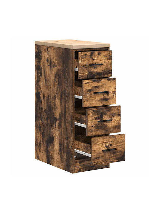 Drawers Storage Solid Wood with 4 Drawers L30xW51xH85cm