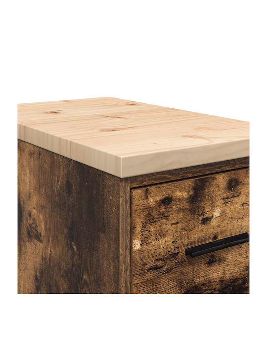 Drawers Storage Solid Wood with 4 Drawers L30xW51xH85cm