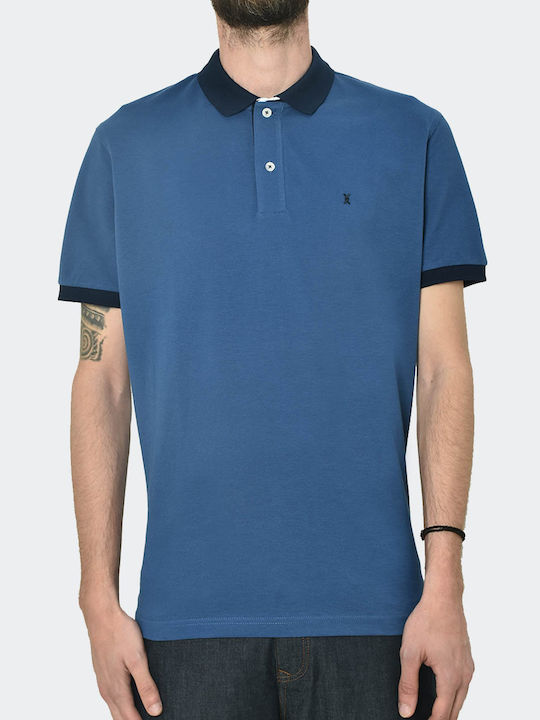 Polo Kurzarmbluse Blau