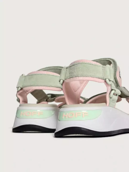 Sandale Casual Damă Sporty Verzi De Piele