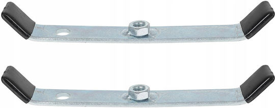 Set of Clamps for Securing Ladder Bases Car Rack 2 Pieces