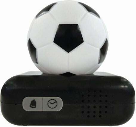 Lexibook Επιτραπέζιο Ρολόι Football 3D Μαύρο