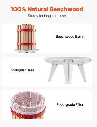 Vevor Manual Grape Press 6lt GJYZJLSSM6LB7BMXAV0