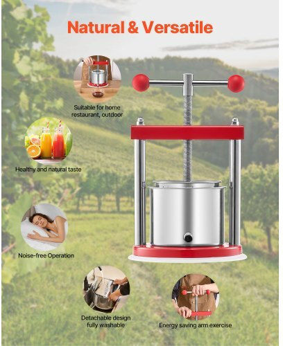 Vevor GJYZJTMBXG15GWDBBV0 Grape Press Handbuch 1.65Es
