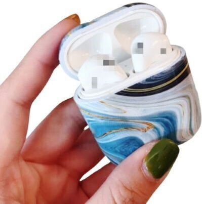 Suport cu cârlig în culoarea Albastru pentru Apple AirPods 1 / AirPods 2