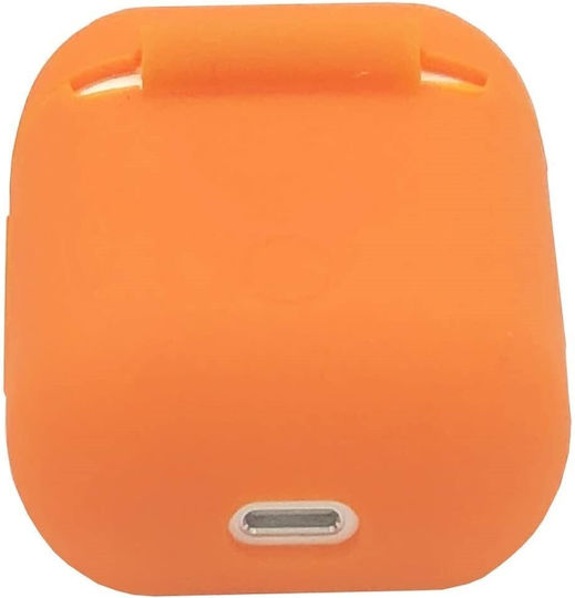 Suport cu cârlig în culoarea Portocaliu pentru Apple AirPods 1 / AirPods 2