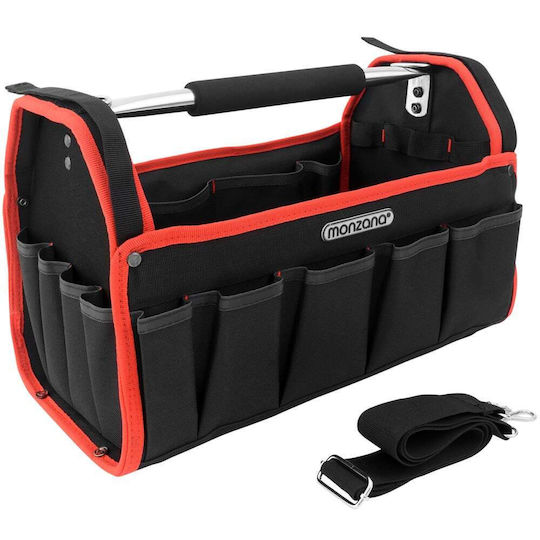 Deuba Geantă pentru unelte de umar Potrivire deschisă Neagră L42xL22xH24cm
