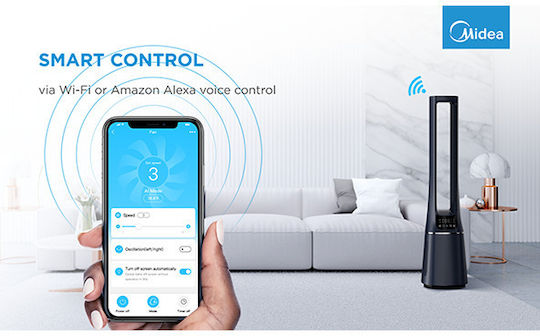 Midea Ανεμιστήρας Χωρίς Πτερύγια 33W Μπλε