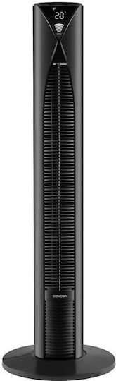 Sencor Ανεμιστήρας Πύργος 50W με Τηλεχειριστήριο Μαύρος