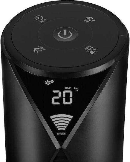 Sencor Ανεμιστήρας Πύργος 50W με Τηλεχειριστήριο Μαύρος