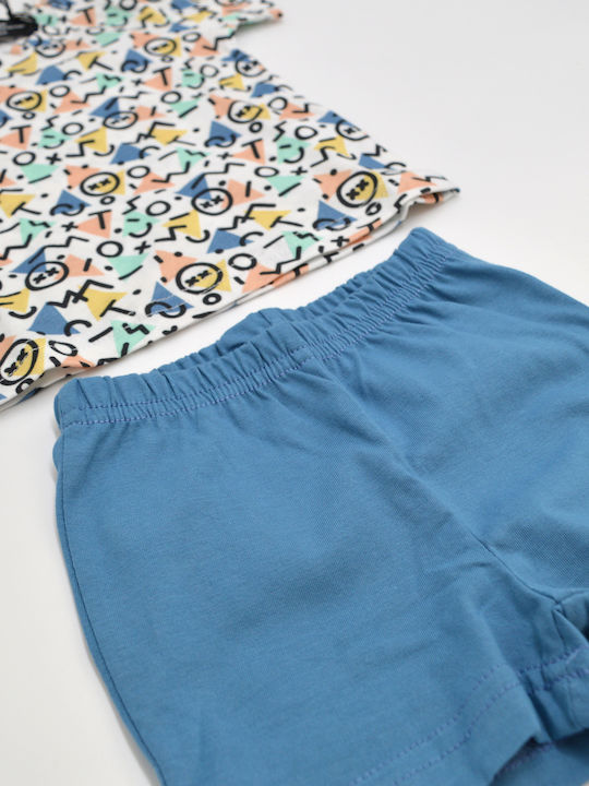 Kinder-Set mit Shorts Sommer 2Stück Blue